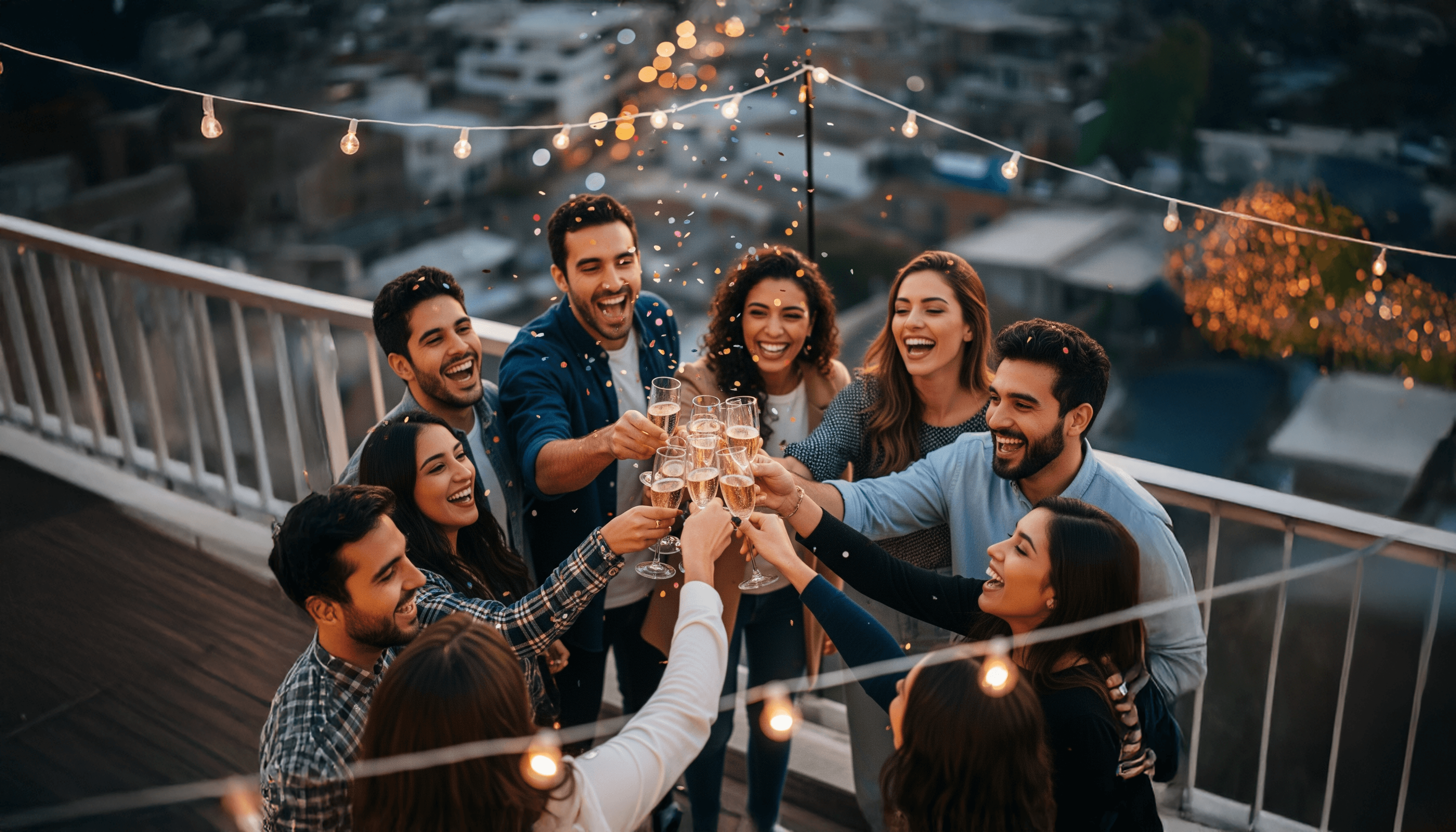 Personas celebrando en una reunión — Celevro